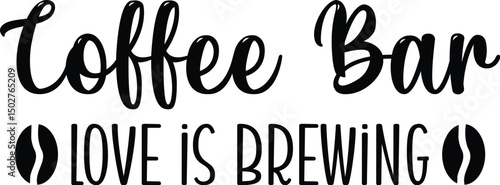 More coffee please motivational slogan inscription. Vector quotes. Illustration for prints on t-shirts and bags, posters, cards. Isolated on white background. Motivational phrase.