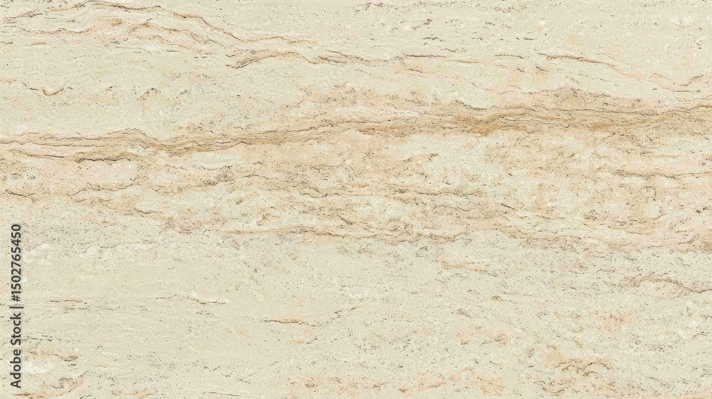 Light beige stone surface with prominent veining. Light beige stone surface with prominent veining.