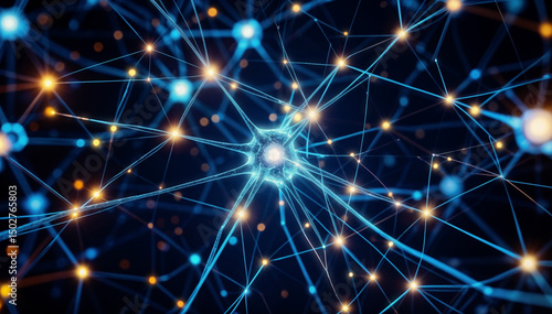 Close Encounter of a Human and a Robot in a Futuristic Urban Landscape Reflection