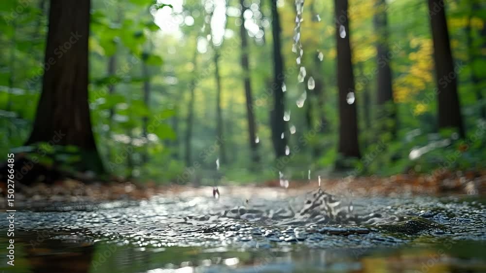 Serene Forest Stream - Cinematic Nature Video Serene Forest Stream - Cinematic Nature Video