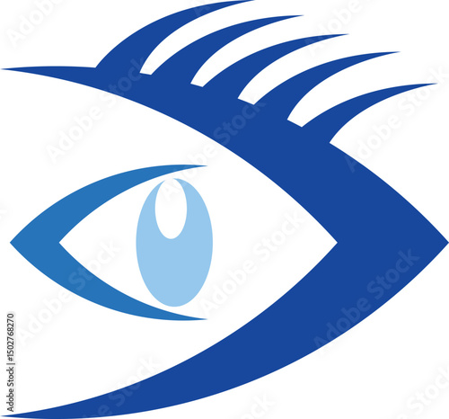 Blue Eye Logo for Vision and Optometry