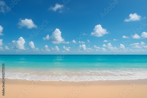 Wallpaper Mural tropical beach with blue sky Torontodigital.ca