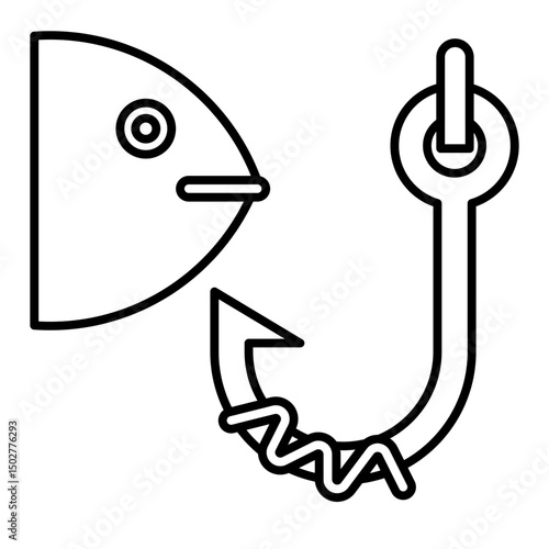 fishing outline icon