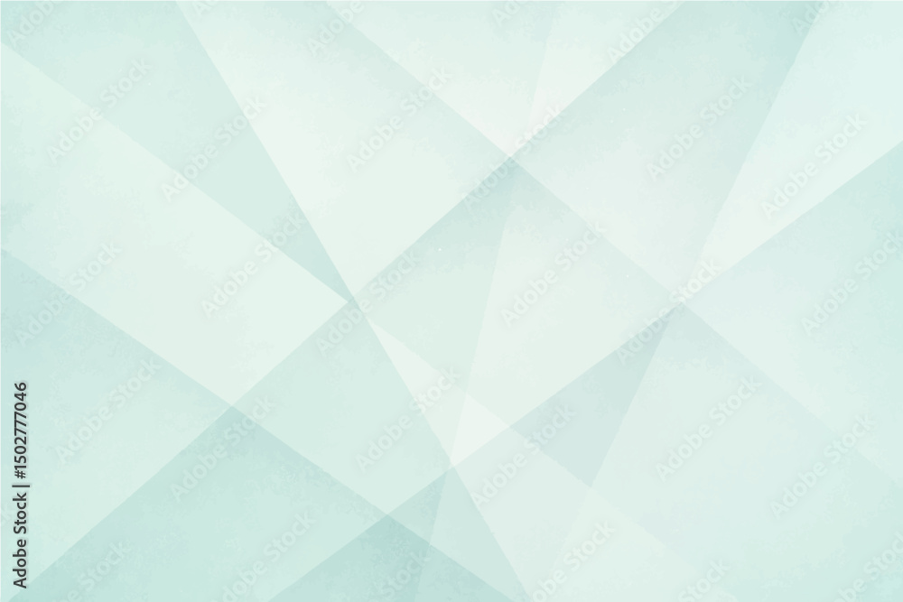 Obraz premium Abstract light pastel soft pale dusty gray blue green turquoise cyan silver white abstract pattern background. Geometric. Line stripe angle facet triangle fold. Color gradient. Noise grain.