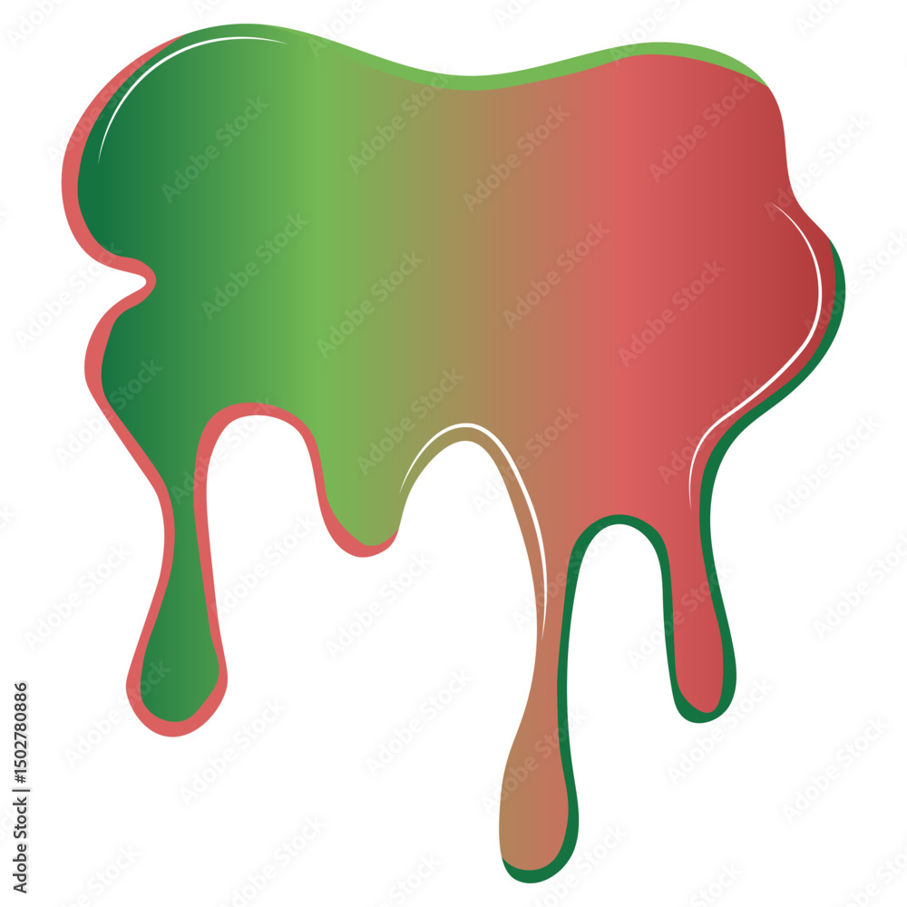 Fototapeta premium Watermelon Liquid Splash Vector Illustration
