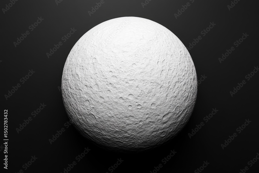 Moon, 3D model, white, dark Moon, 3D model, white, dark
