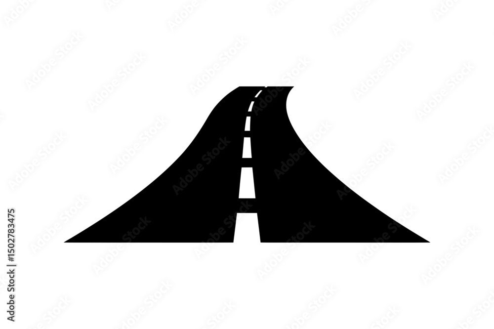 Fototapeta premium Road highway asphalt travel journey transportation way
