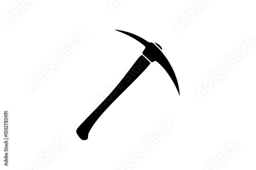 Pickaxe tool vector illustration mining equipment