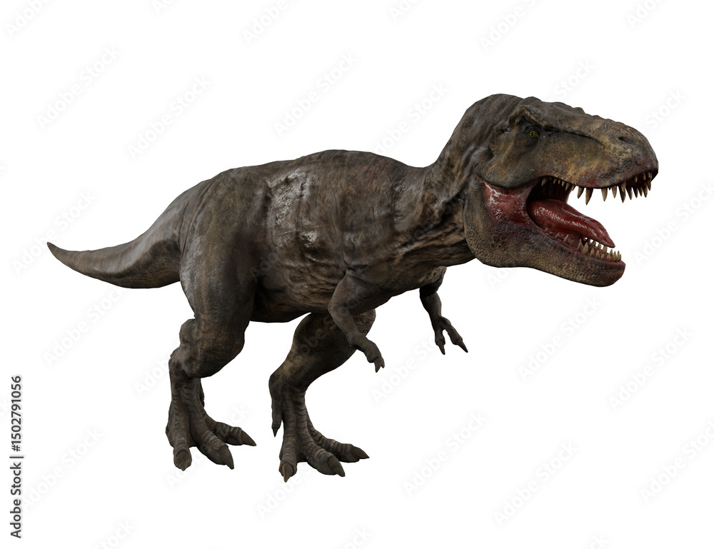 Fototapeta premium Realistic T-Rex Dinosaur isolated on white