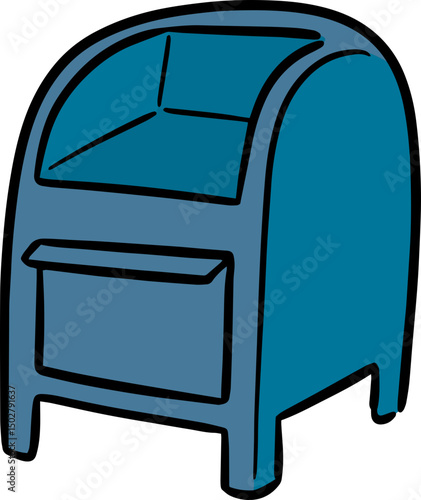 Illustration of postbox

