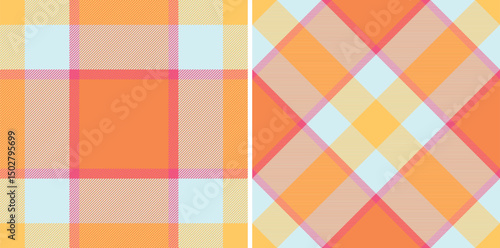 Vibrant pastel plaid patterns, perfect for textile design, fashion, or website backgrounds.  These cheerful, summery textures offer a playful yet sophisticated aesthetic.