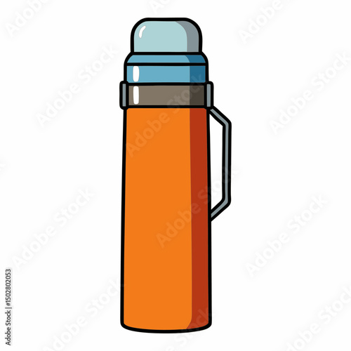 thermos bottle vector illustration	