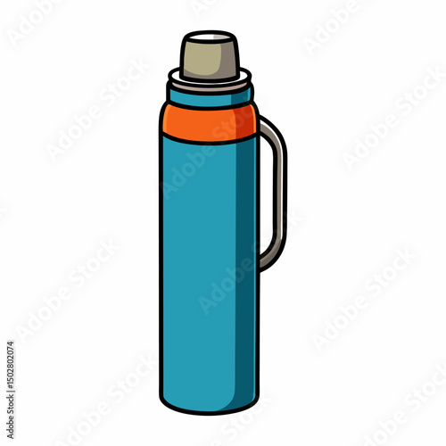thermos bottle vector illustration	