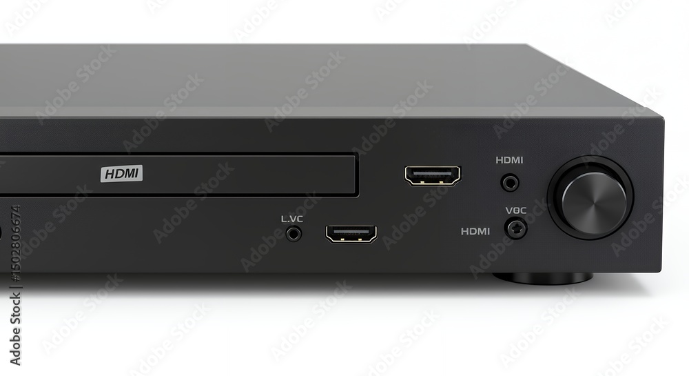 Obraz premium Dark gray home entertainment device