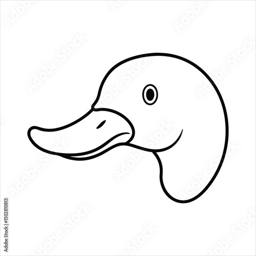 Detailed Platypus Head Illustration for Banner or Advertisement Design Project