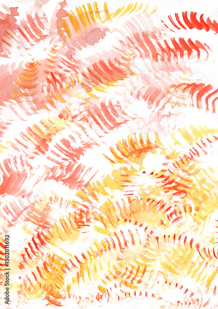 Fototapeta premium Watercolor and Acrylic Dry Brush Strokes and Stripes Texture. Grunge Pattern on a White Background, Colored Scratch Retro Grunge Background, dry brush lines organic texture, banner, poster,