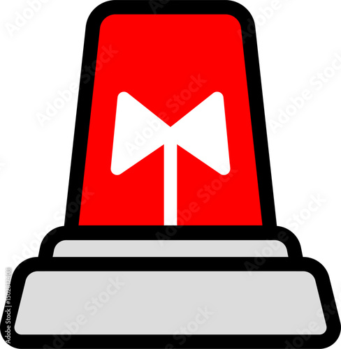 Siren Red Icon For Danger Signs