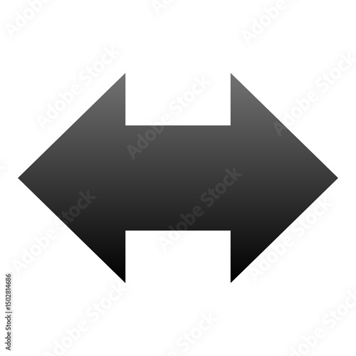 simple vector gradient left right direction icon
