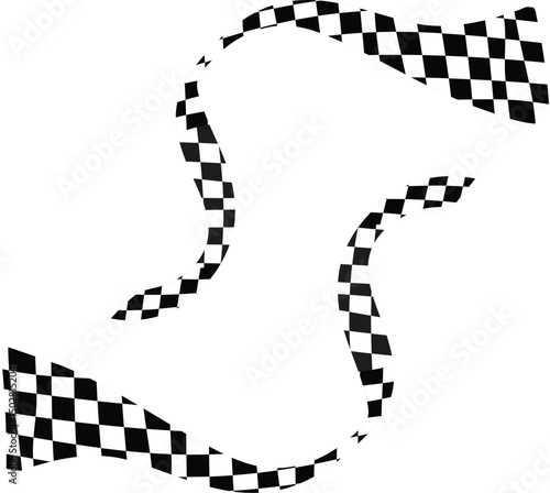 finish flag race waving free vector illustration
