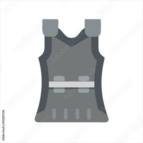 vector illustration of a vest
