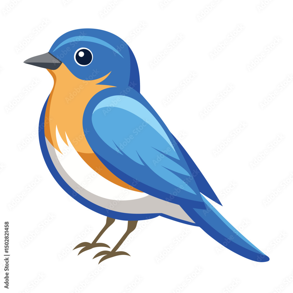 Fototapeta premium blue bird on a branch