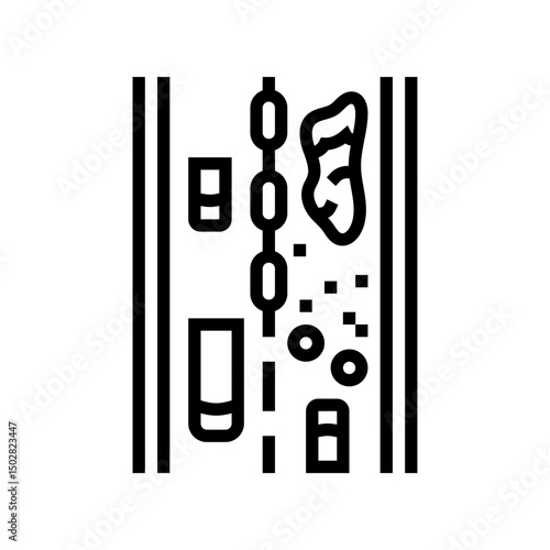 construction zone highway road line icon vector illustration