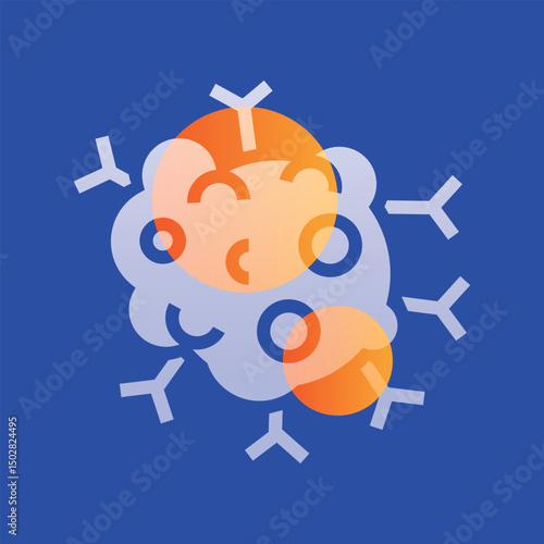 cancer glassmorphism illustration.
