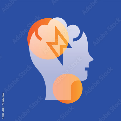 change mood glassmorphism illustration.