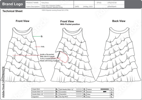Tech Pack of Girls top with pocket