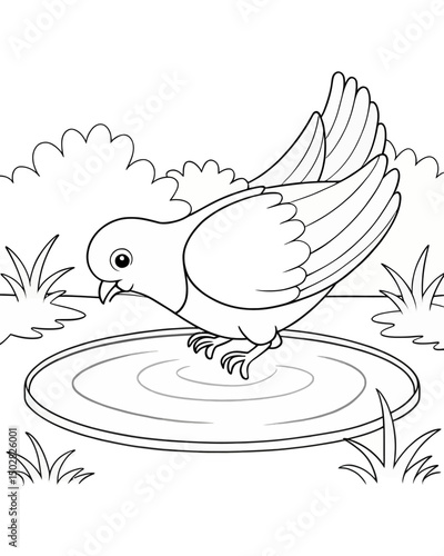 Dove coloring pages for kids