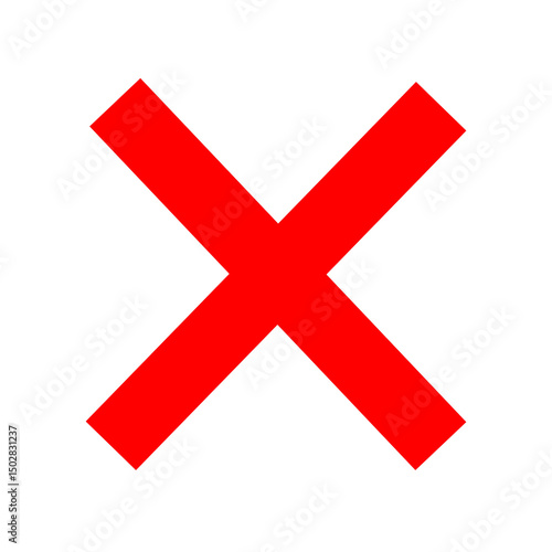 red cross mark sign icon png