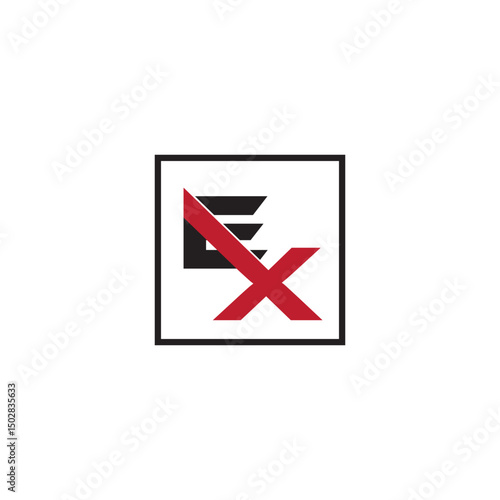 ex logo design minimal style, ex vector logo, ex initials, ex monogram logo