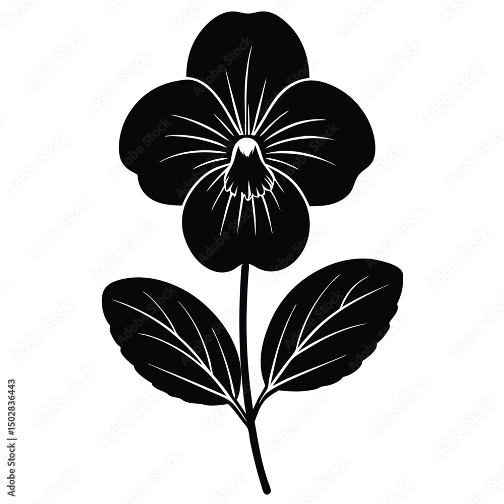 Fototapeta premium black and white flowers