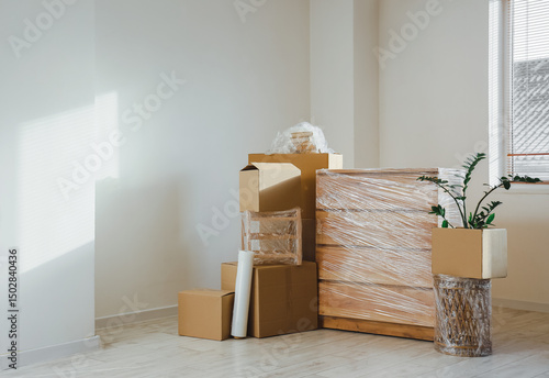 Wrapped furniture with stre...
