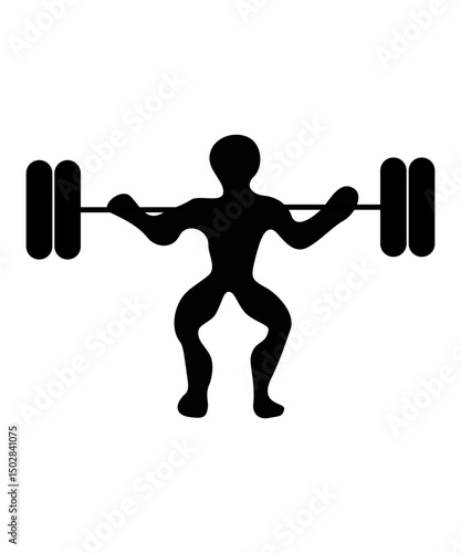 man lifting weights
