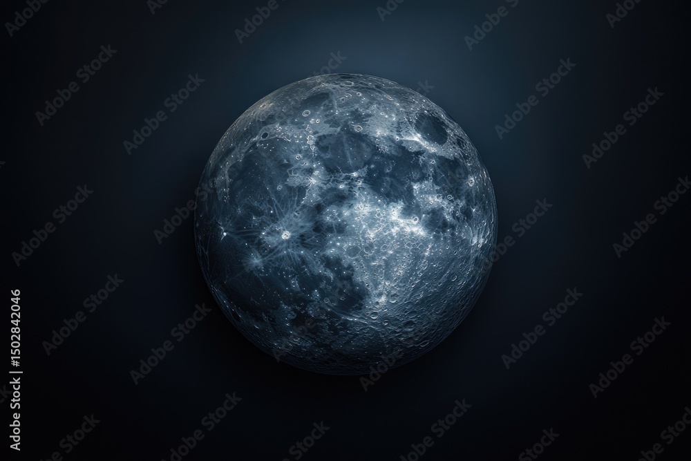Fototapeta premium Full Moon, Night Sky