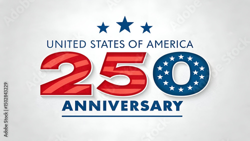 USA 250th Anniversary Celebration Graphic
