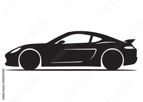 sport car logo design vector silhouette, car automobile vehicle logo icon silhouette, vector illustration silhouette super sports car, sports car silhouette vector illustration on a white background