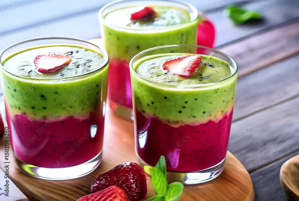 strawberry smoothie with kiwi strawberry smoothie with kiwi
