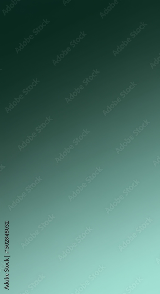 Obraz premium Abstract Teal and Dark Green Gradient Background Smooth Color Transition Digital Art