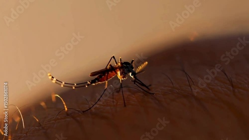 Wallpaper Mural Closeup of Human Skin Texture Fine Hairs Golden Light Microscopic Detail Torontodigital.ca