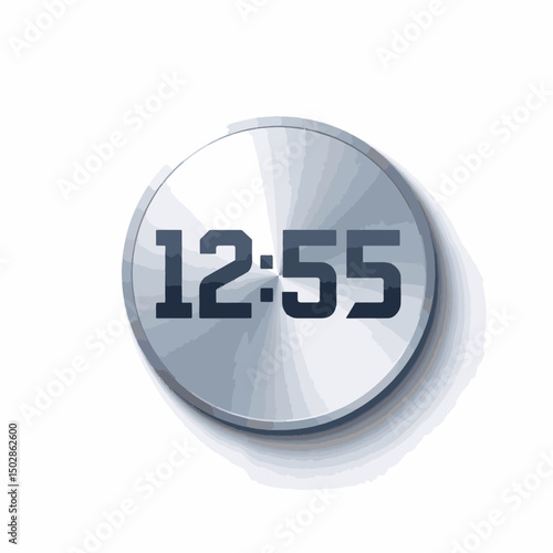 Sleek digital countdown clock displaying time, modern design concept