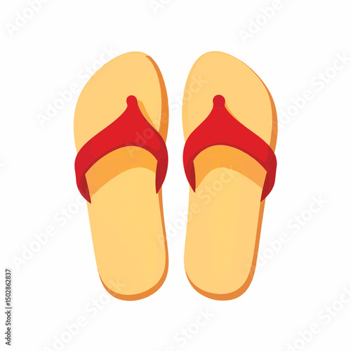 Traditional Japanese geta sandals with red straps, minimalist elegance