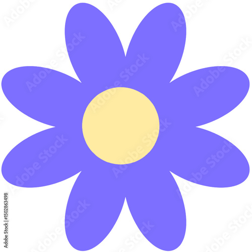 Purple flower illustration