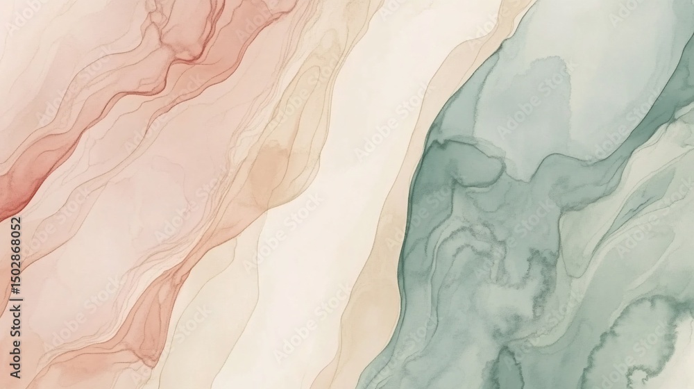 Serene Abstract Art: Pastel Hues in Fluid Motion Serene Abstract Art: Pastel Hues in Fluid Motion