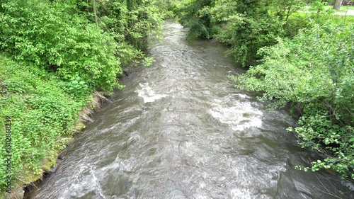 View of flowing river water.