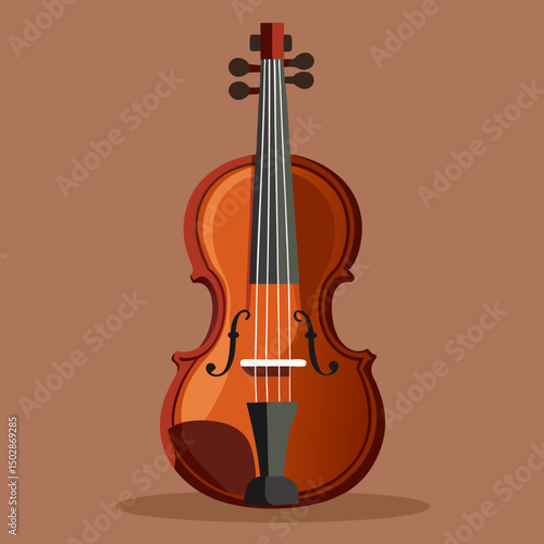 violin isolated on white