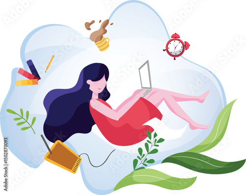 Female freelancer