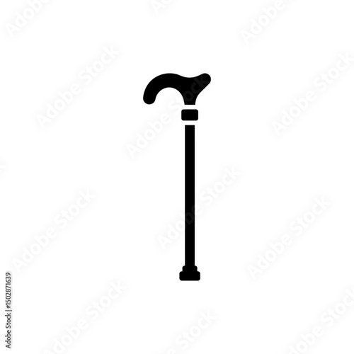 Single support cane stick for mobility assistance