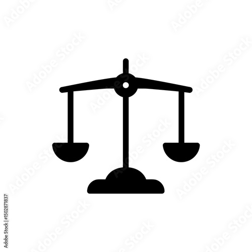 Icon representing hormonal imbalance with scale symbol